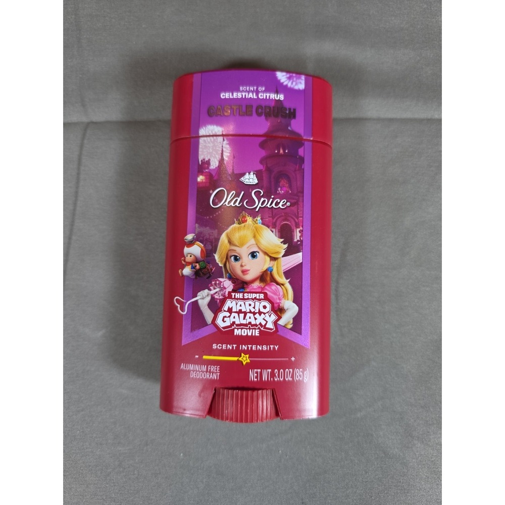 Old Spice X Super Mario Celestial Citrus Castle Crush Deodorant Princess Peach